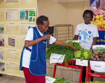 Training agribusiness entrepreneurs how to display their produce